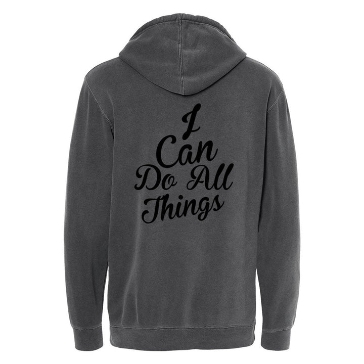 I Can do All Things Unisex Pigment - Dyed Hoodie Sweatshirt - Shepherds Shelf