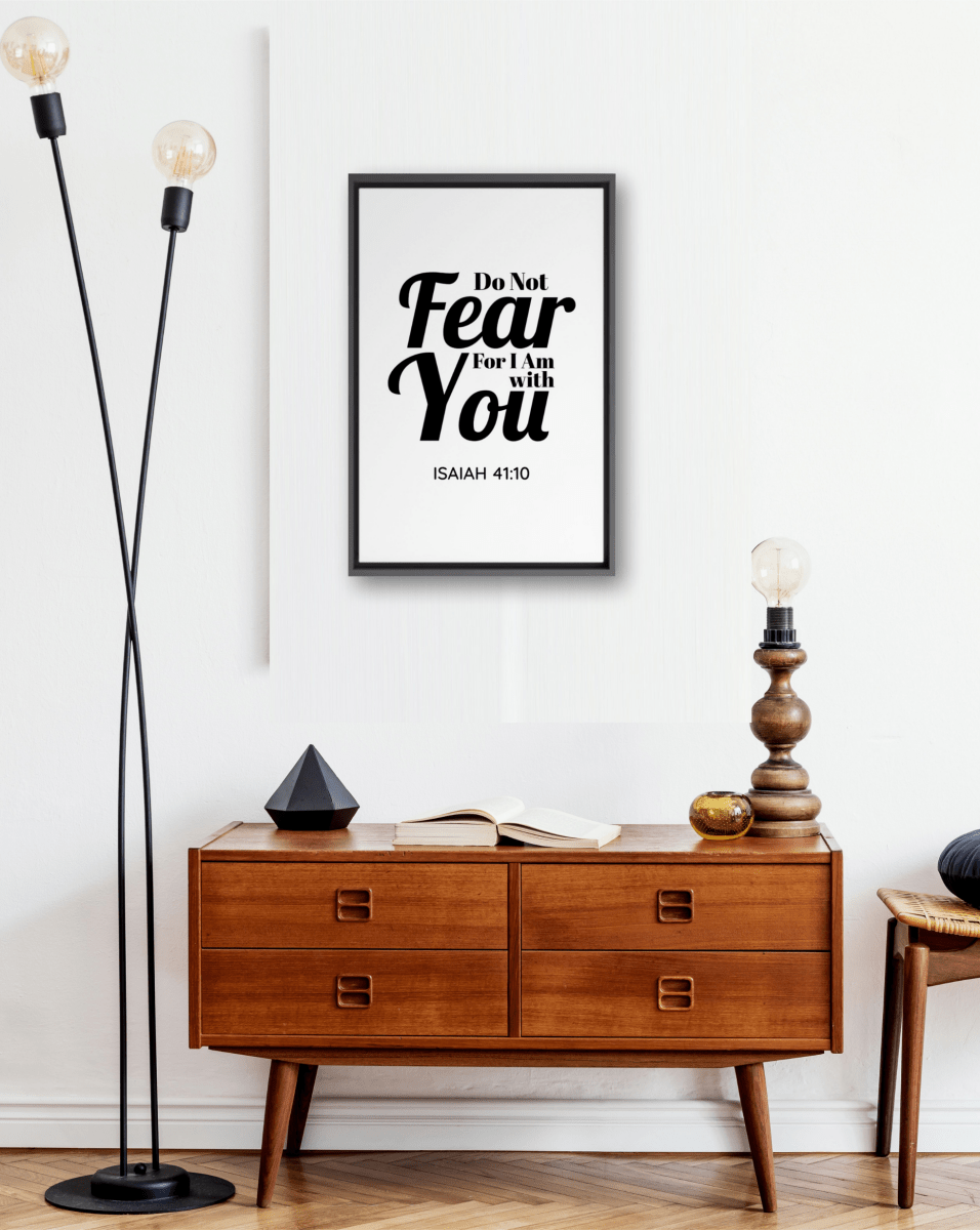 ISAIAH 41:10 - 1 Framed Canvas - Shepherds Shelf