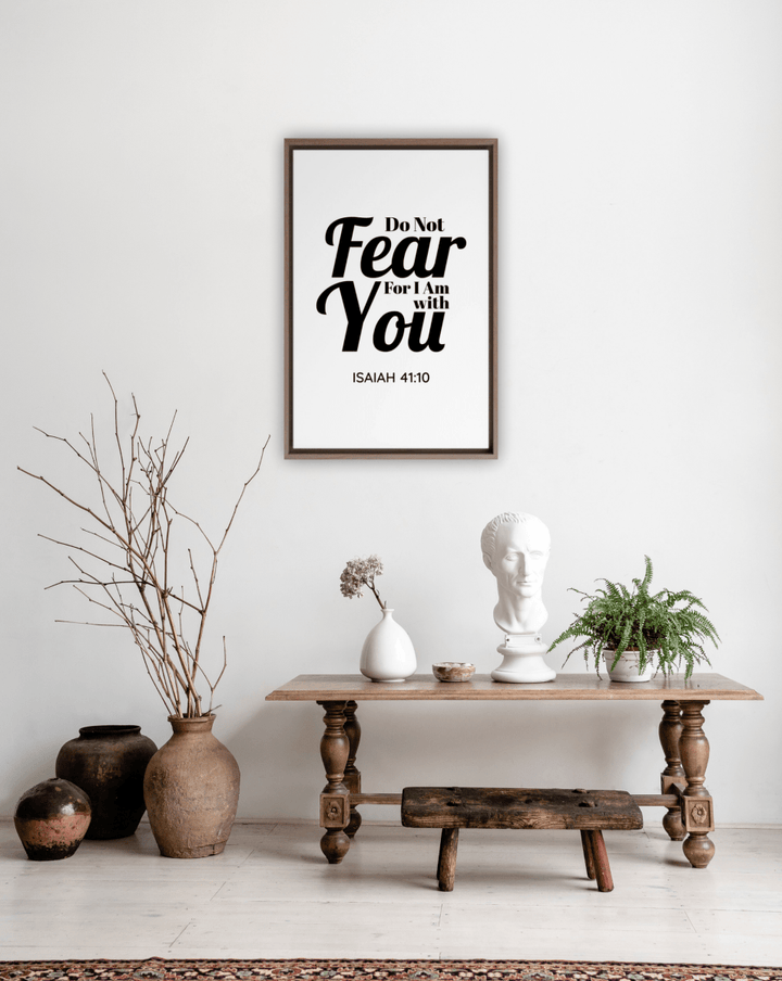 ISAIAH 41:10 - 1 Framed Canvas - Shepherds Shelf