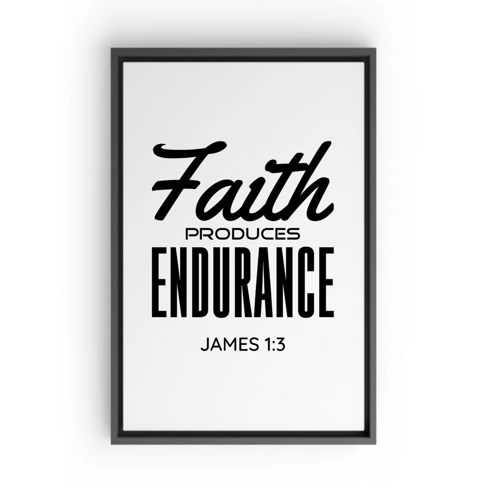 JAMES 1:3 Canvas - Shepherds Shelf
