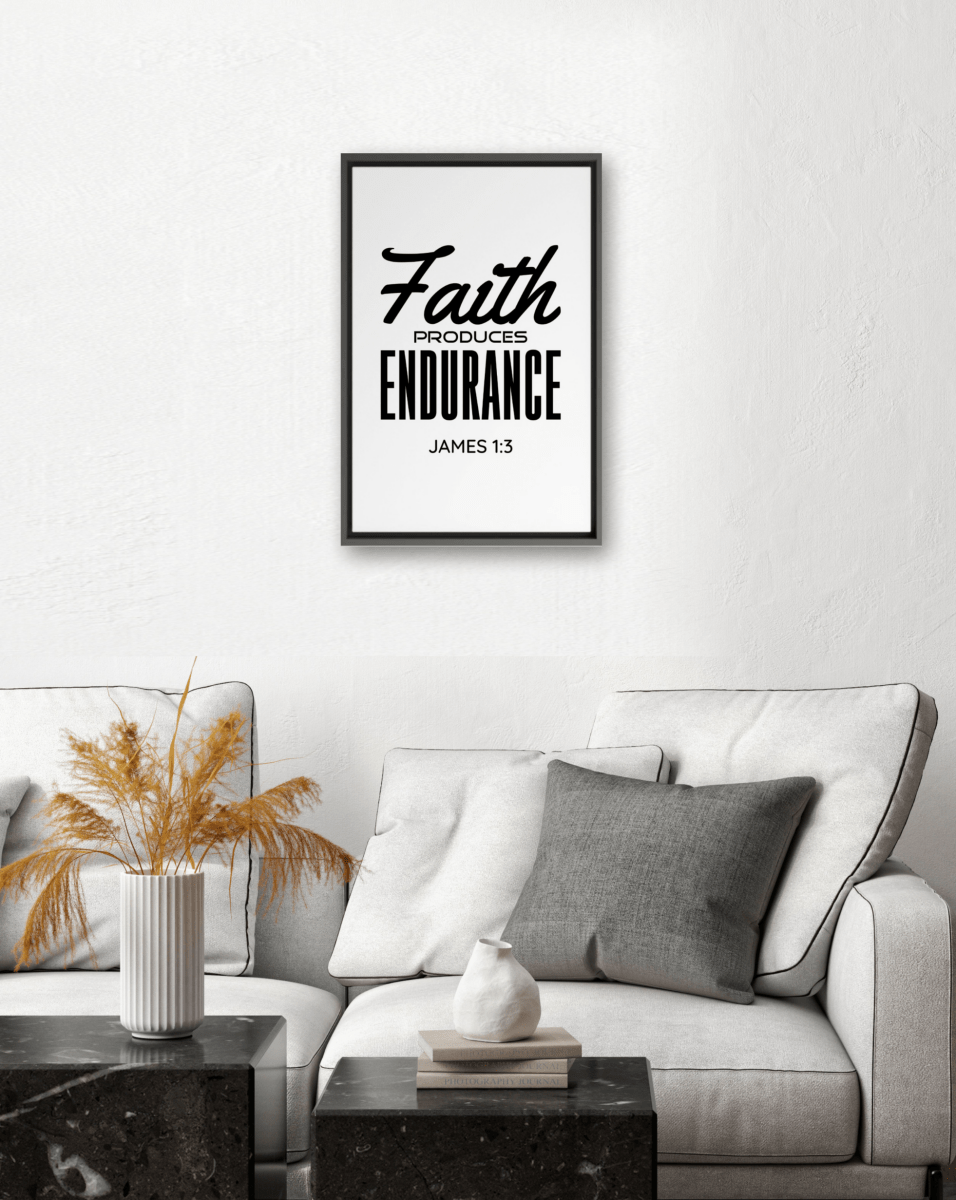 JAMES 1:3 Canvas - Shepherds Shelf