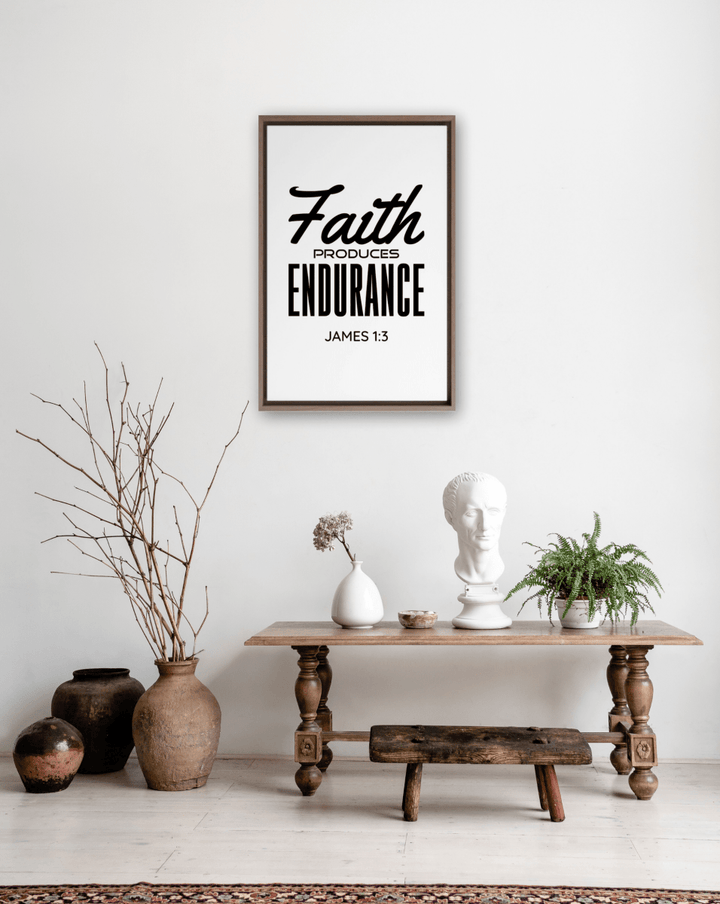 JAMES 1:3 Canvas - Shepherds Shelf