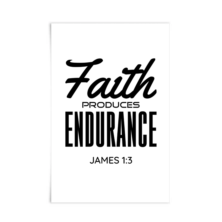 James 1:3 Scripture Poster - Shepherds Shelf
