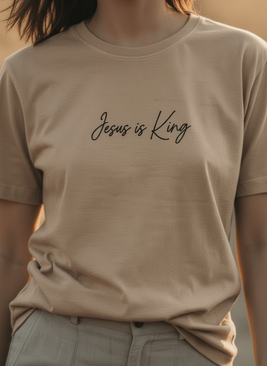 Jesus is King 1 Unisex Garment - Dyed Tee - Shepherds Shelf