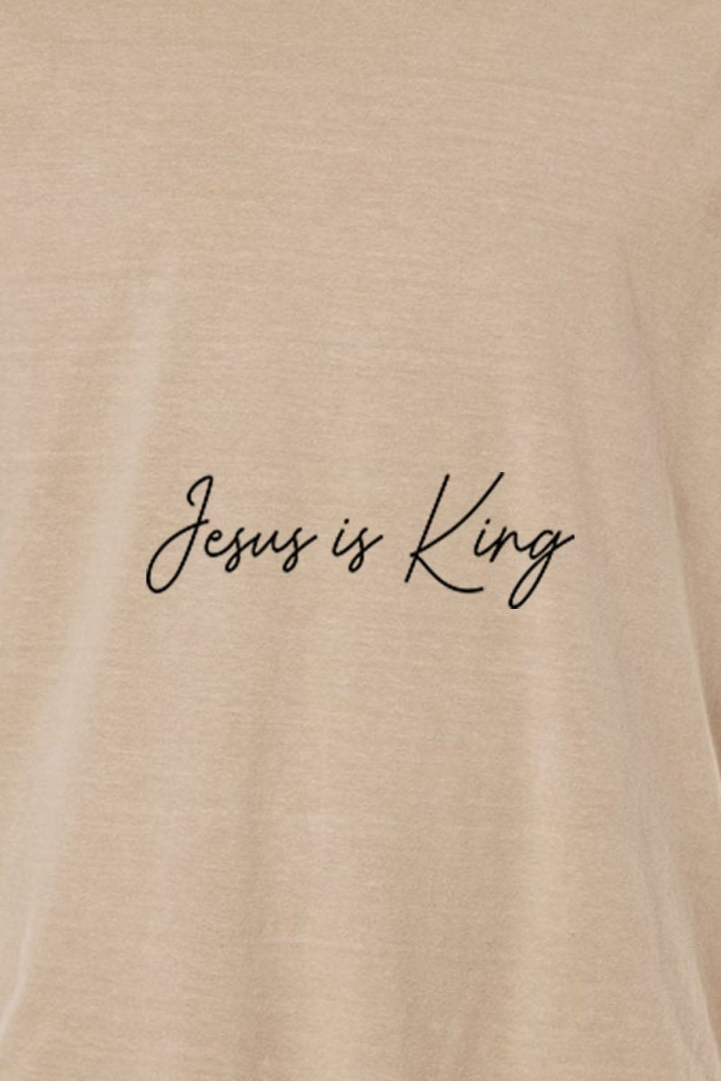 Jesus is King 1 Unisex Garment - Dyed Tee - Shepherds Shelf