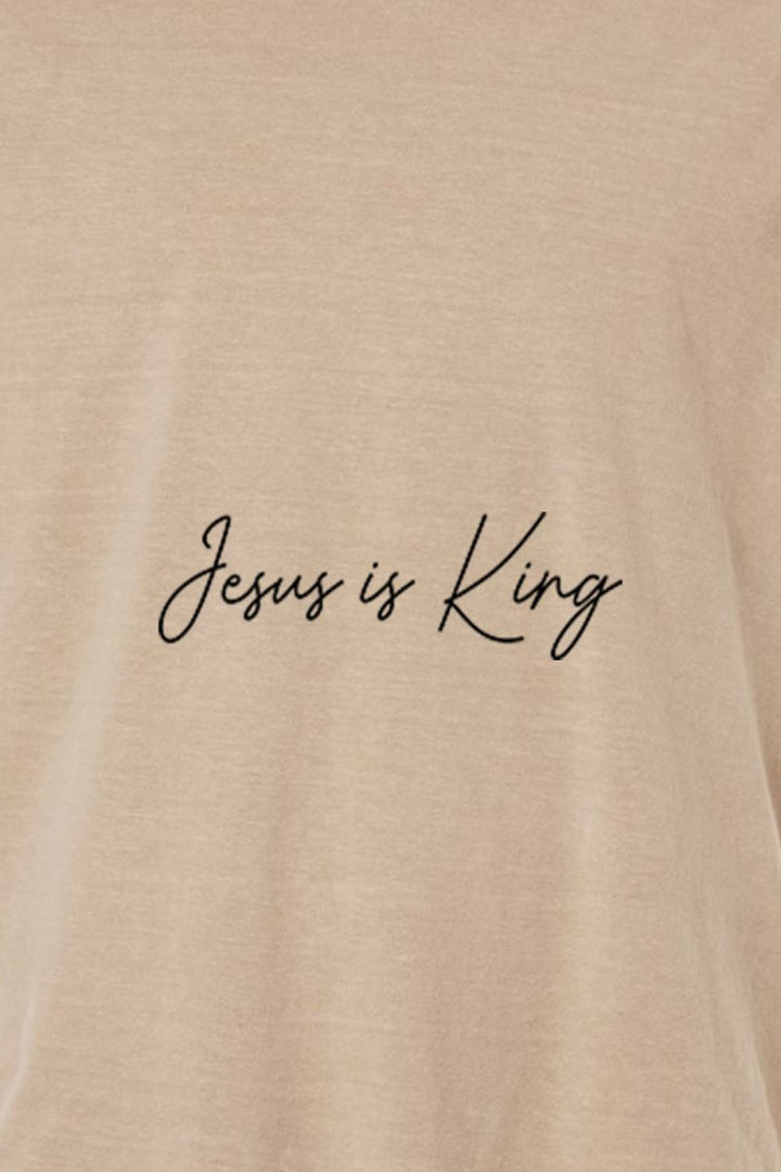 Jesus is King 1 Unisex Garment - Dyed Tee - Shepherds Shelf