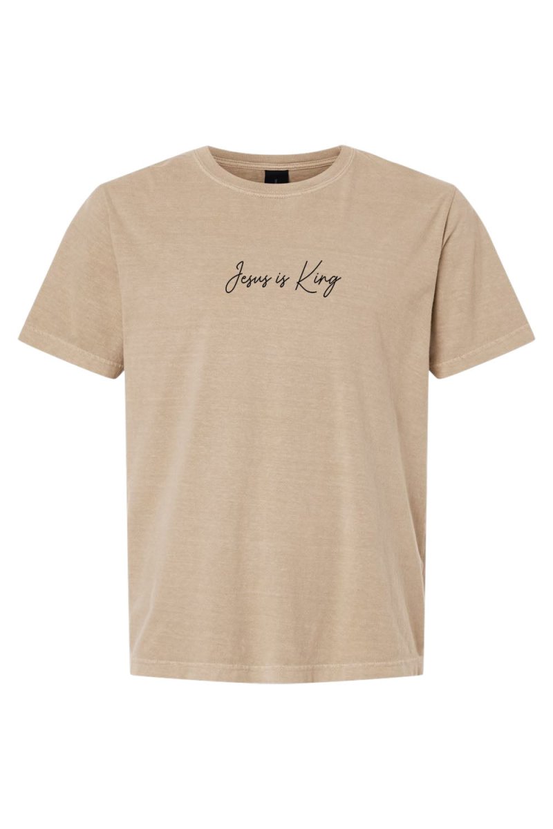 Jesus is King 1 Unisex Garment - Dyed Tee - Shepherds Shelf