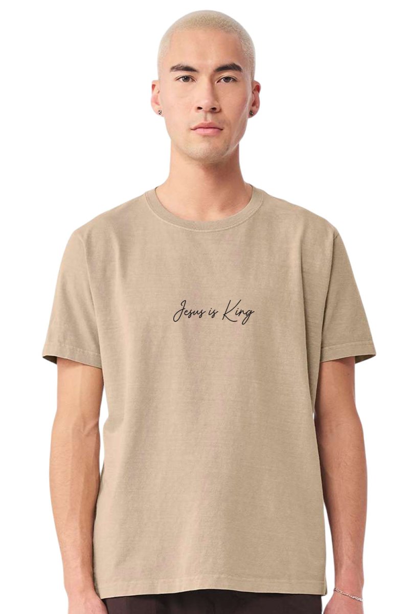 Jesus is King 1 Unisex Garment - Dyed Tee - Shepherds Shelf
