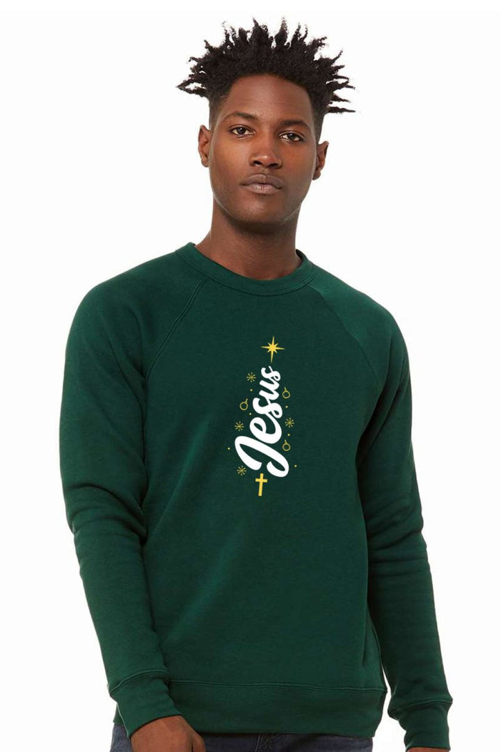 Jesus Unisex Sponge Fleece Raglan Crewneck Sweatshirt - Shepherds Shelf