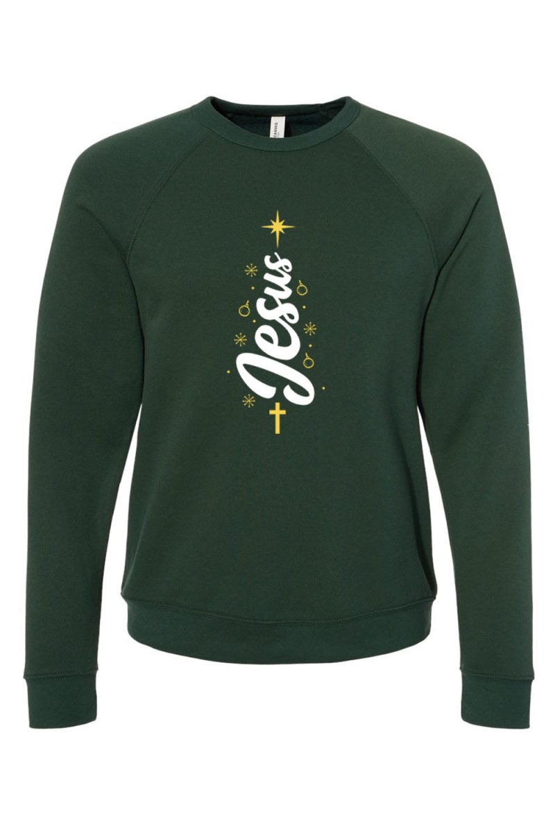 Jesus Unisex Sponge Fleece Raglan Crewneck Sweatshirt - Shepherds Shelf