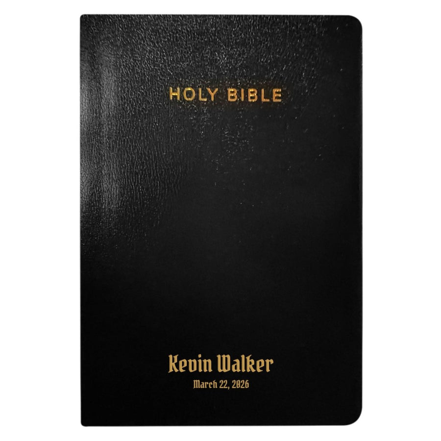 KJV Black Study Size Holy Bible Giant Print - Shepherds Shelf