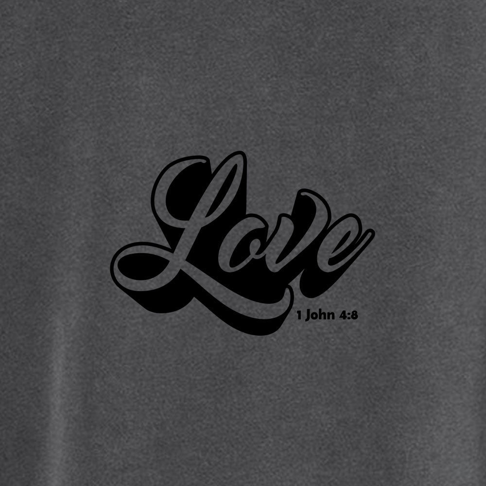 LOVE Unisex Pigment - Dyed Hoodie Sweatshirt - Shepherds Shelf