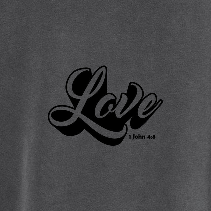 LOVE Unisex Pigment - Dyed Hoodie Sweatshirt - Shepherds Shelf