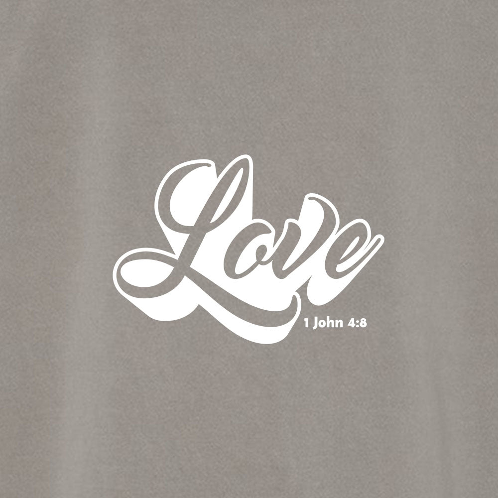 LOVE Unisex Pigment - Dyed Hoodie Sweatshirt - Shepherds Shelf