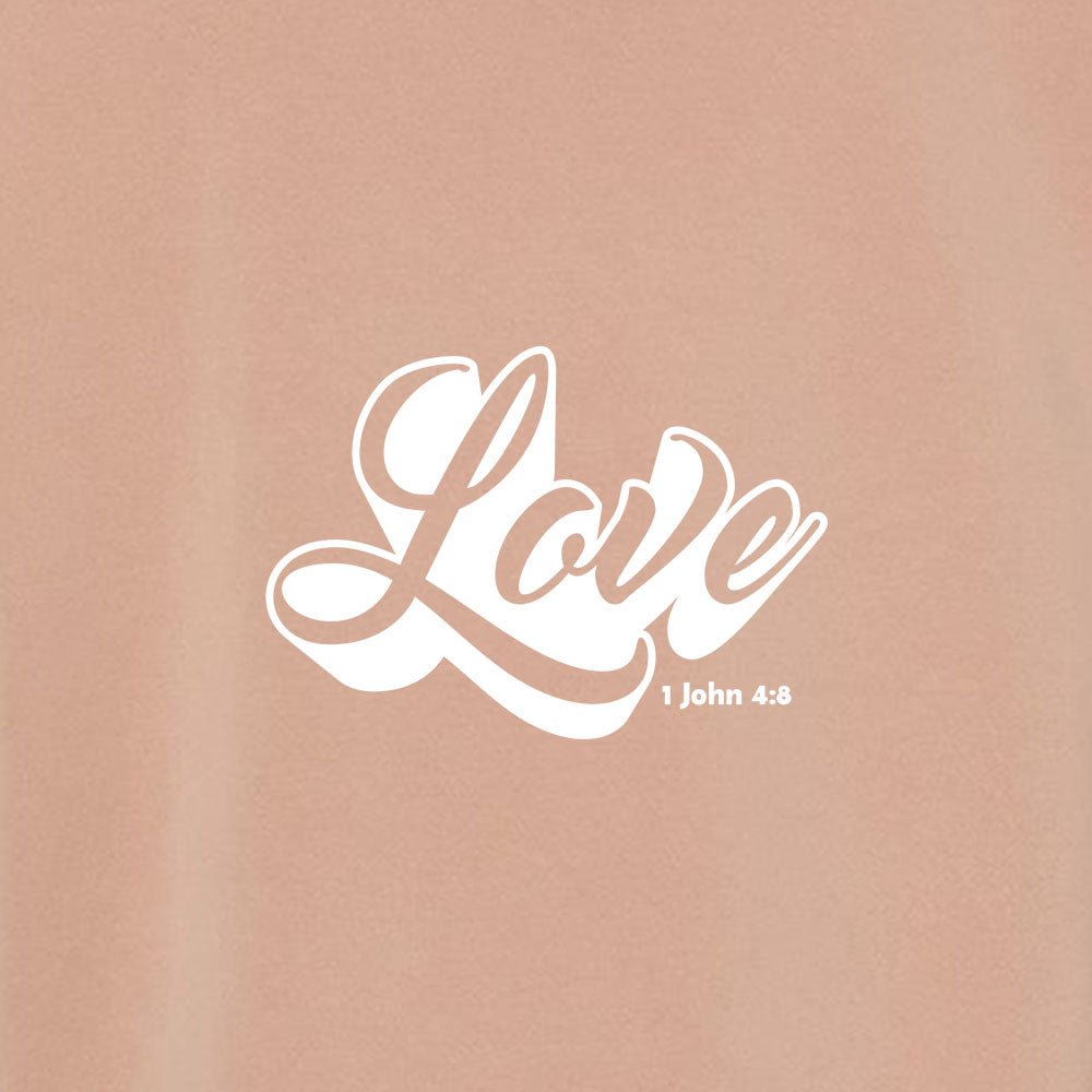 LOVE Unisex Pigment - Dyed Hoodie Sweatshirt - Shepherds Shelf