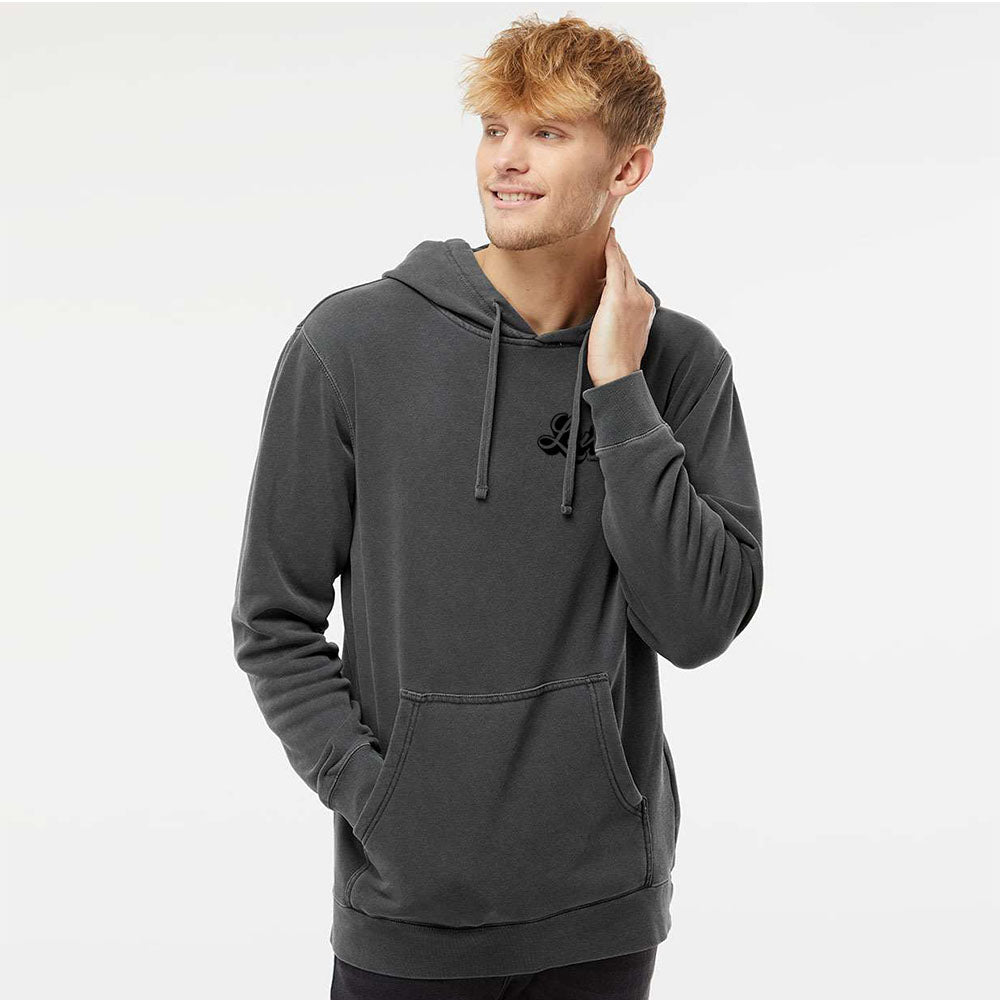 LOVE Unisex Pigment - Dyed Hoodie Sweatshirt - Shepherds Shelf