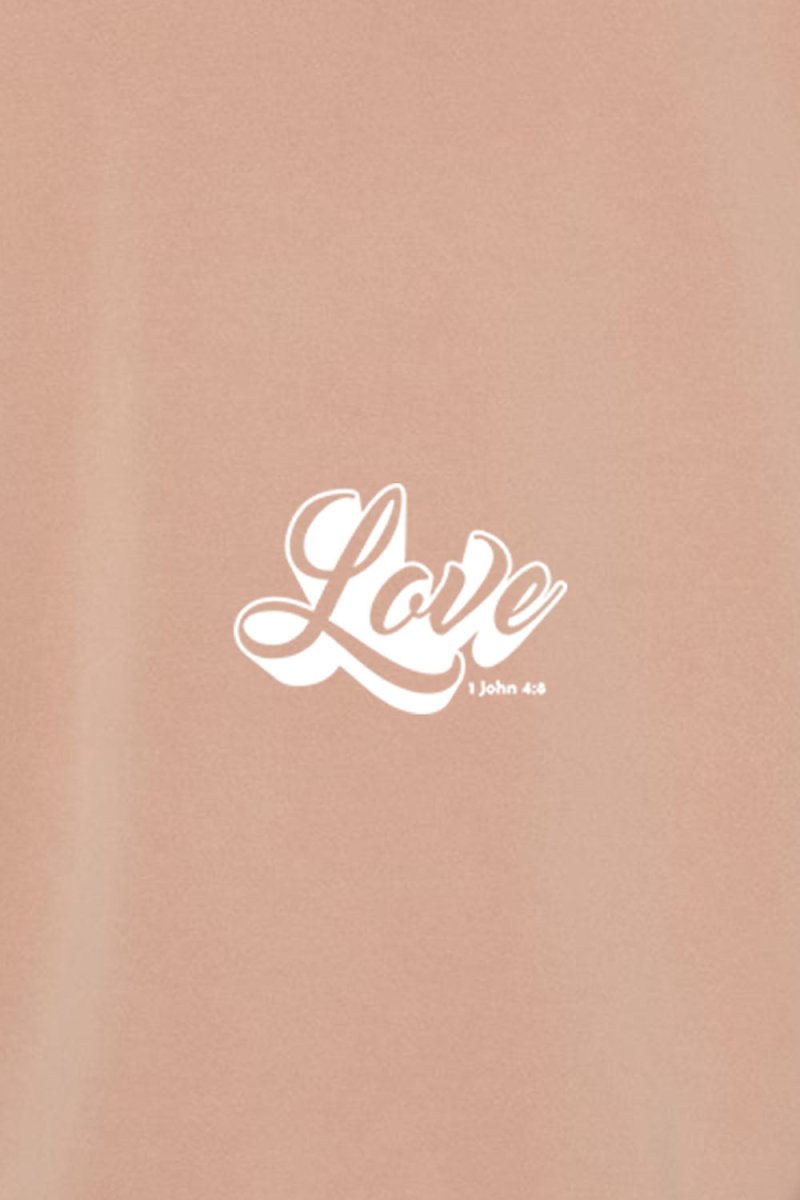 LOVE Unisex Pigment - Dyed Hoodie Sweatshirt - Shepherds Shelf