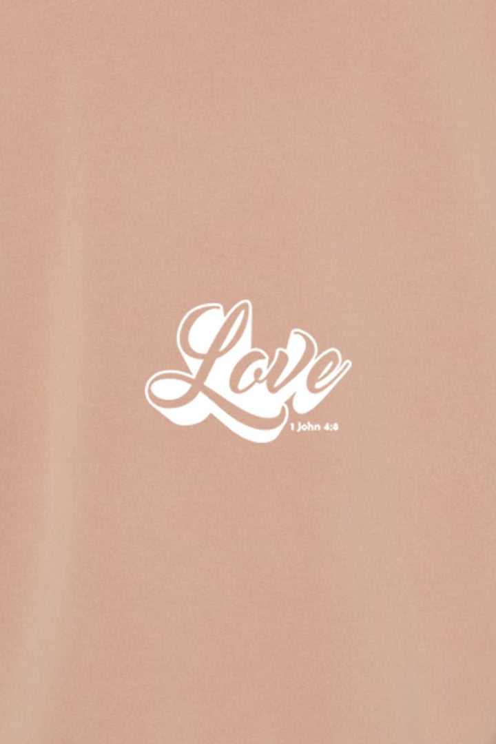 LOVE Unisex Pigment - Dyed Hoodie Sweatshirt - Shepherds Shelf