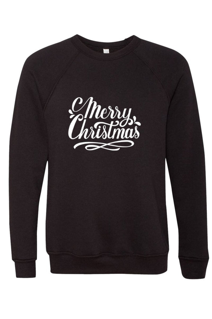 Merry Christmas 1 Unisex Sponge Fleece Raglan Crewneck Sweatshirt - Shepherds Shelf