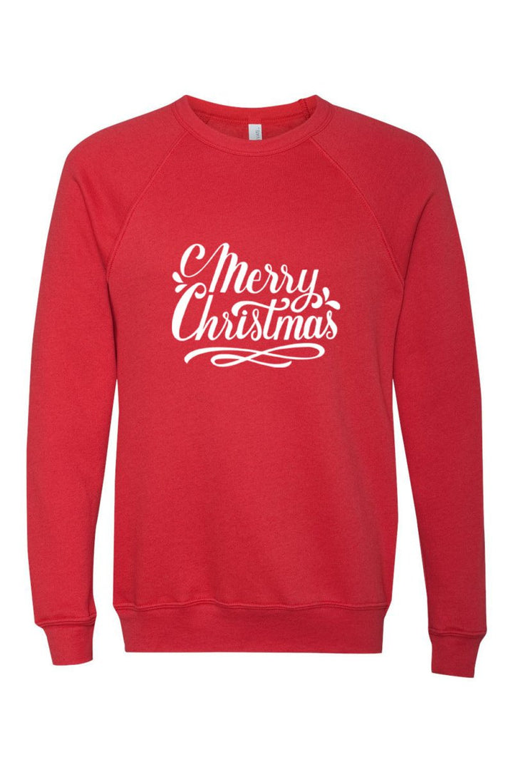 Merry Christmas 1 Unisex Sponge Fleece Raglan Crewneck Sweatshirt - Shepherds Shelf