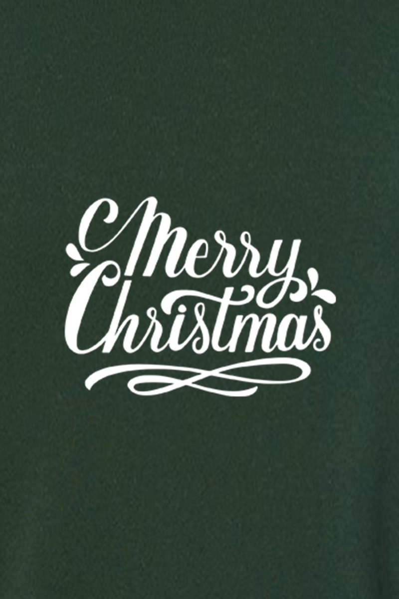 Merry Christmas 1 Unisex Sponge Fleece Raglan Crewneck Sweatshirt - Shepherds Shelf