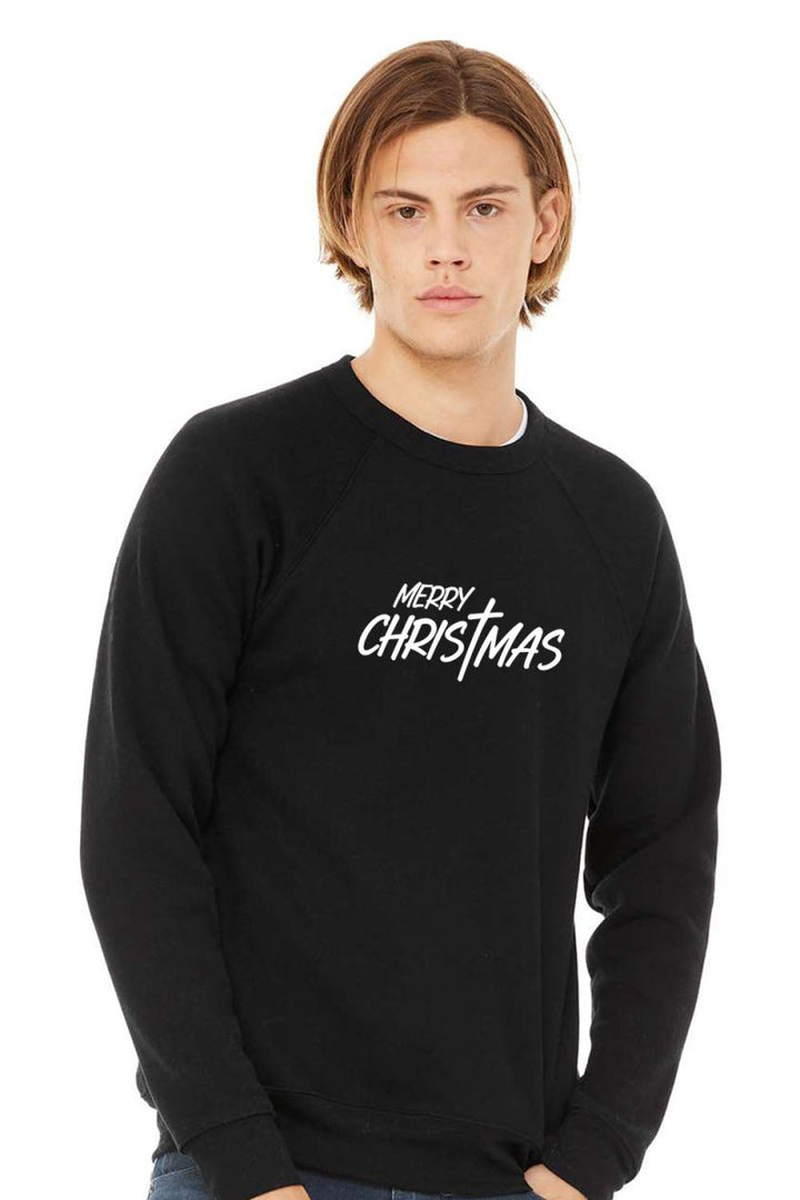 Merry Christmas 2 Unisex Sponge Fleece Raglan Crewneck Sweatshirt - Shepherds Shelf