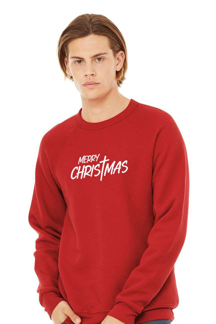 Merry Christmas 2 Unisex Sponge Fleece Raglan Crewneck Sweatshirt - Shepherds Shelf