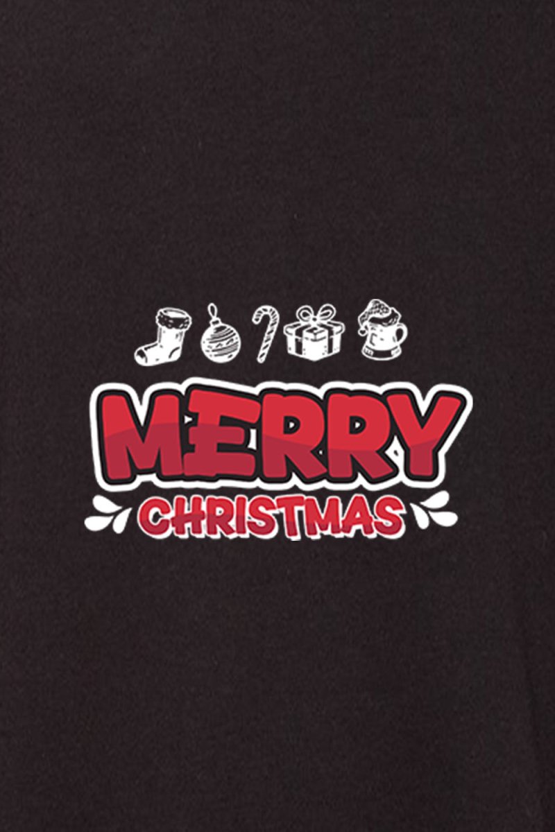 Merry Christmas 4 Unisex Sponge Fleece Raglan Crewneck Sweatshirt - Shepherds Shelf