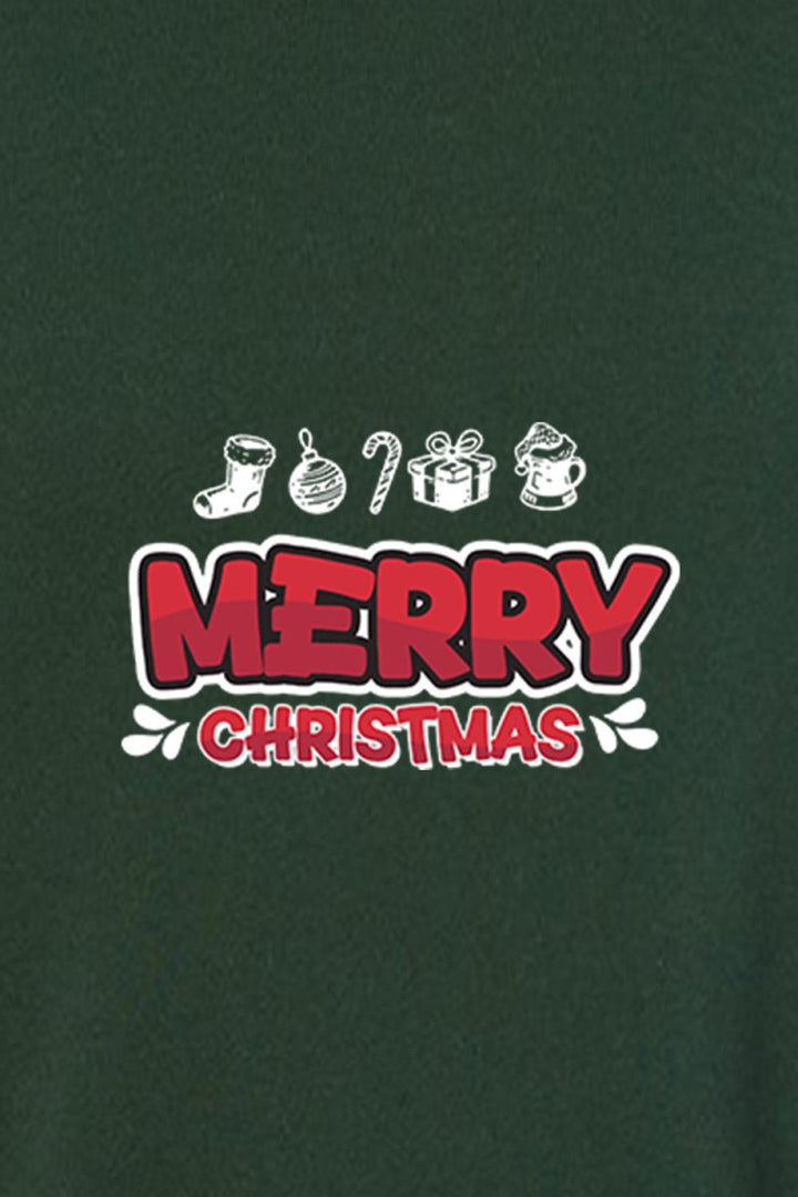 Merry Christmas 4 Unisex Sponge Fleece Raglan Crewneck Sweatshirt - Shepherds Shelf