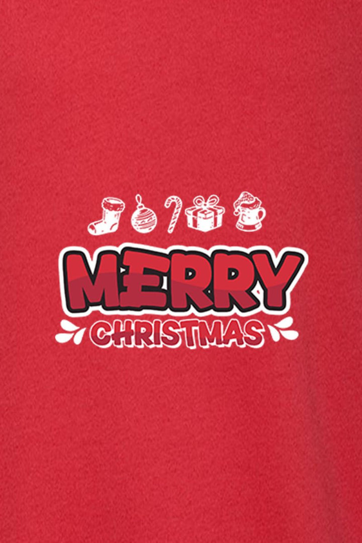 Merry Christmas 4 Unisex Sponge Fleece Raglan Crewneck Sweatshirt - Shepherds Shelf