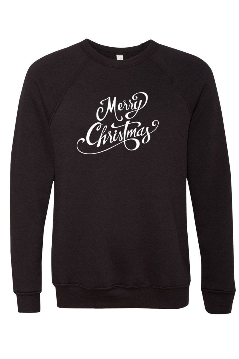 Merry Christmas 5 Unisex Sponge Fleece Raglan Crewneck Sweatshirt - Shepherds Shelf