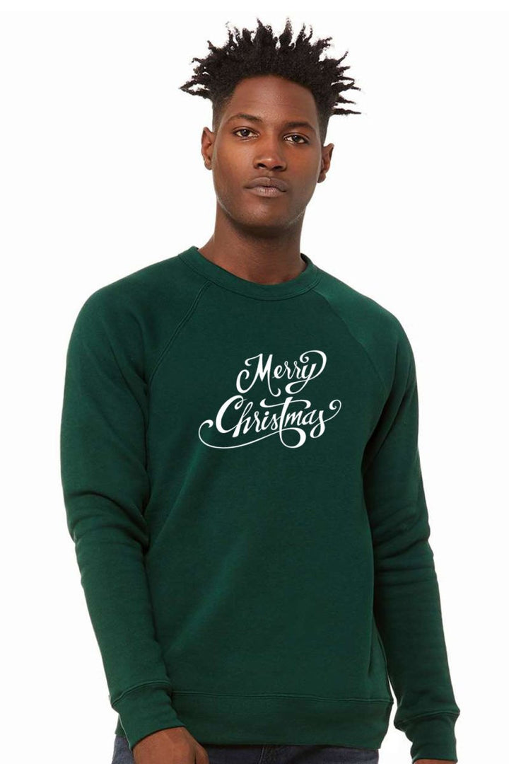 Merry Christmas 5 Unisex Sponge Fleece Raglan Crewneck Sweatshirt - Shepherds Shelf