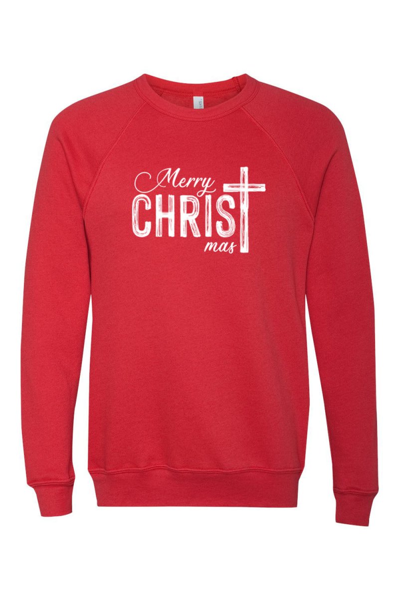 Merry Christmas 6 Unisex Sponge Fleece Raglan Crewneck Sweatshirt - Shepherds Shelf