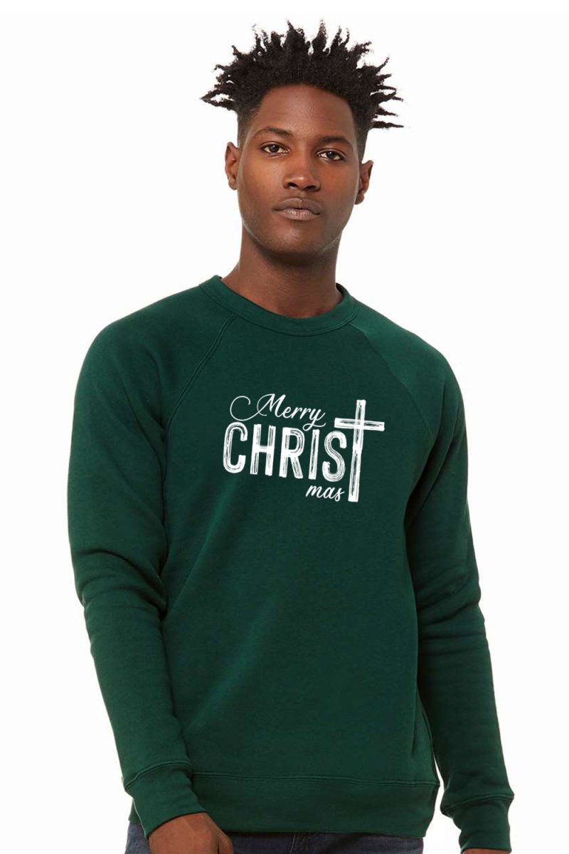Merry Christmas 6 Unisex Sponge Fleece Raglan Crewneck Sweatshirt - Shepherds Shelf