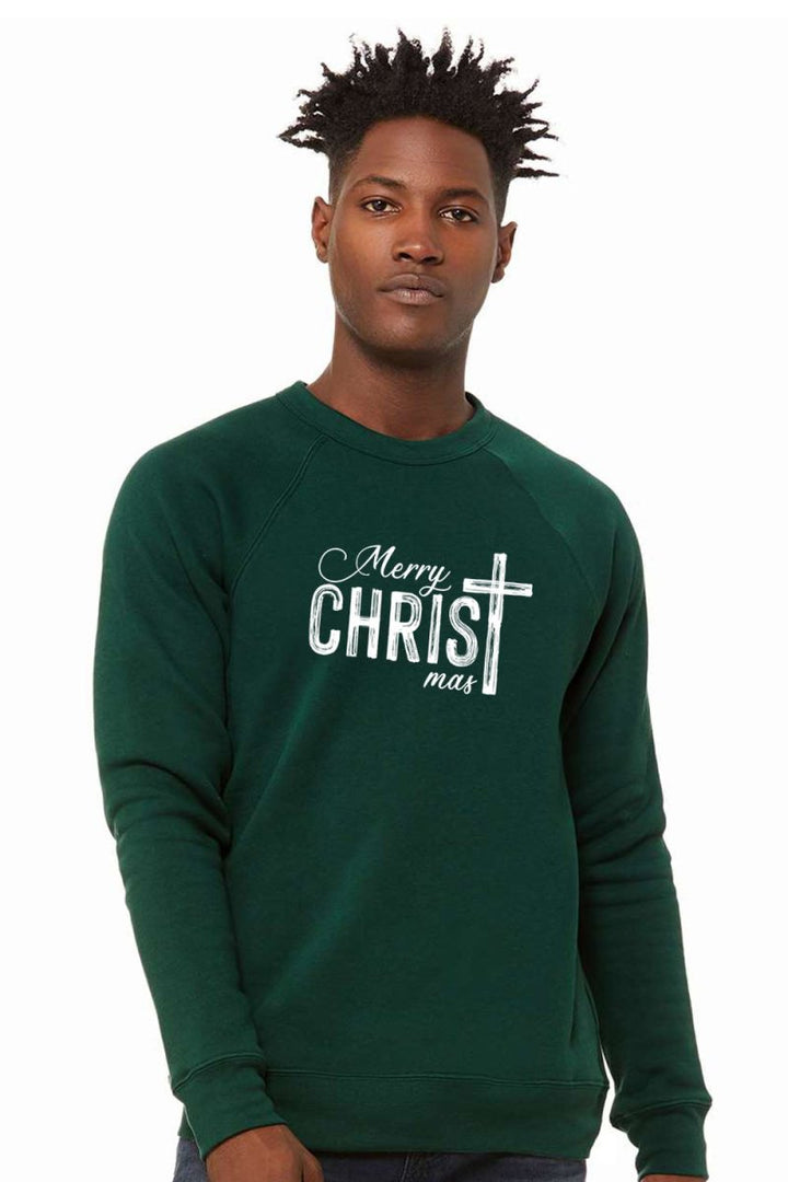 Merry Christmas 6 Unisex Sponge Fleece Raglan Crewneck Sweatshirt - Shepherds Shelf