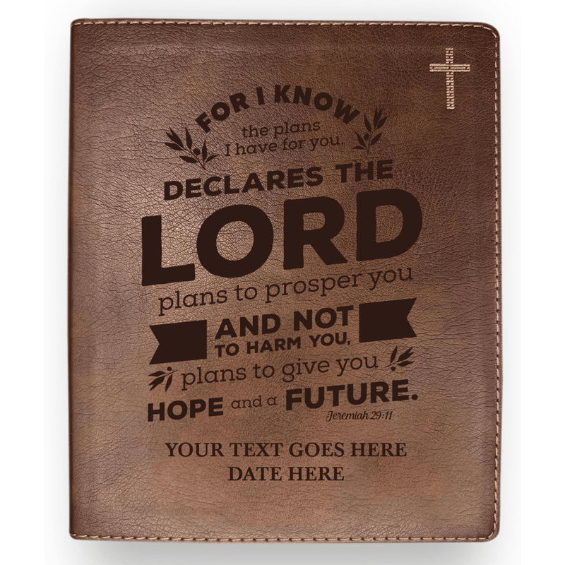 NIV Brown Standard Size Journaling Holy Bible Medium Print | Bible Verse Collection 1