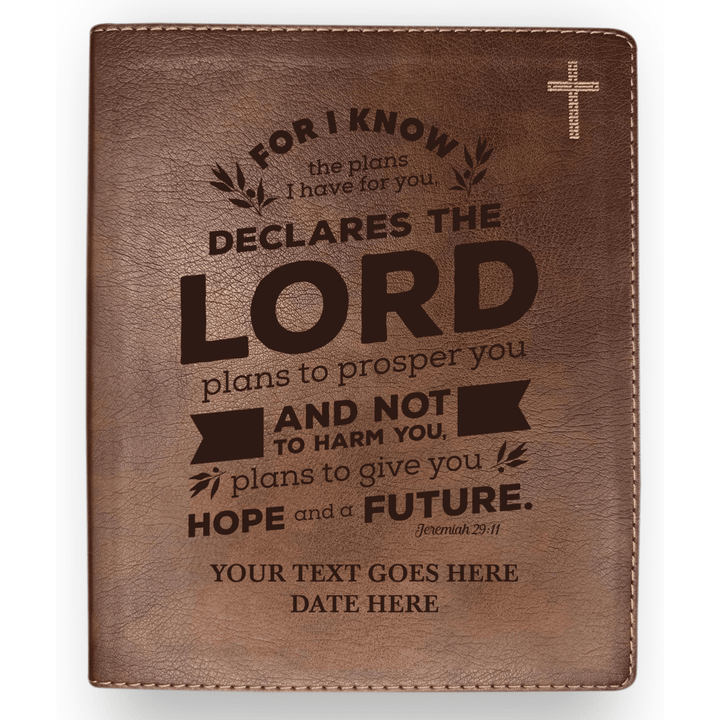 NIV Brown Standard Size Journaling Holy Bible Medium Print | Bible Verse Collection 1 - Shepherds Shelf