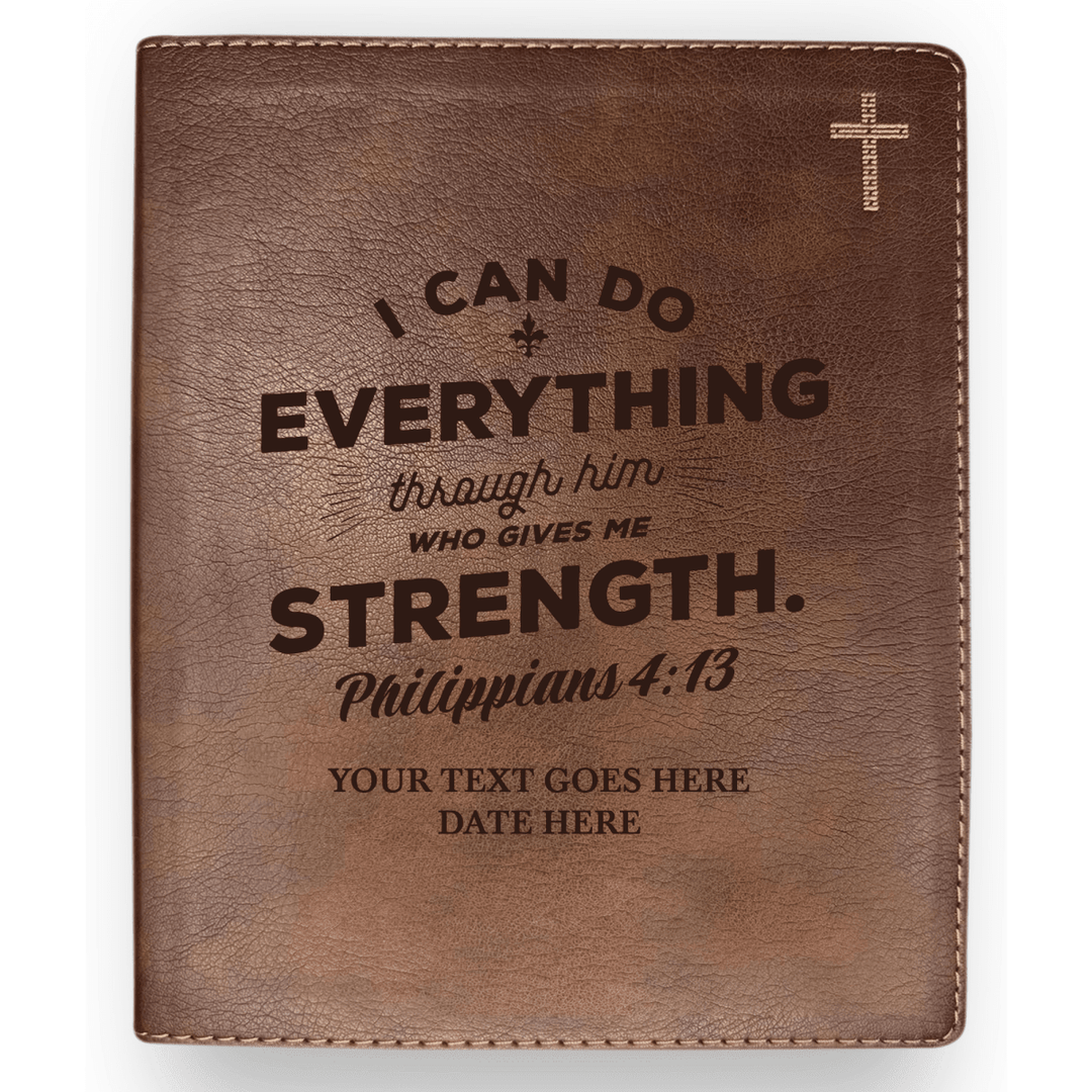 NIV Brown Standard Size Journaling Holy Bible Medium Print | Bible Verse Collection 2 - Shepherds Shelf