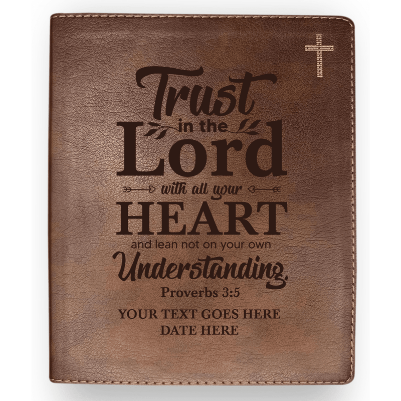 NIV Brown Standard Size Journaling Holy Bible Medium Print | Bible Verse Collection 2