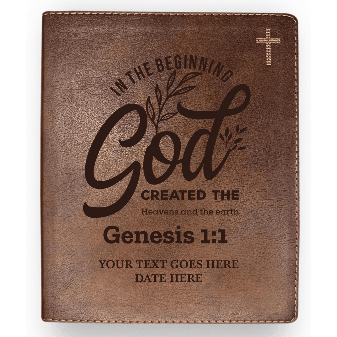 NIV Brown Standard Size Journaling Holy Bible Medium Print | Bible Verse Collection 2 - Shepherds Shelf