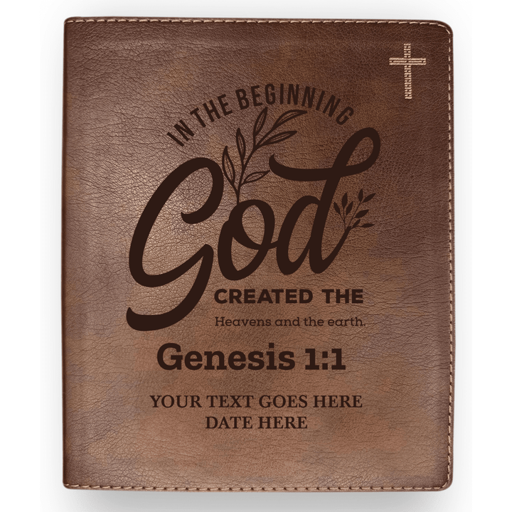 NIV Brown Standard Size Journaling Holy Bible Medium Print | Bible Verse Collection 2 - Shepherds Shelf