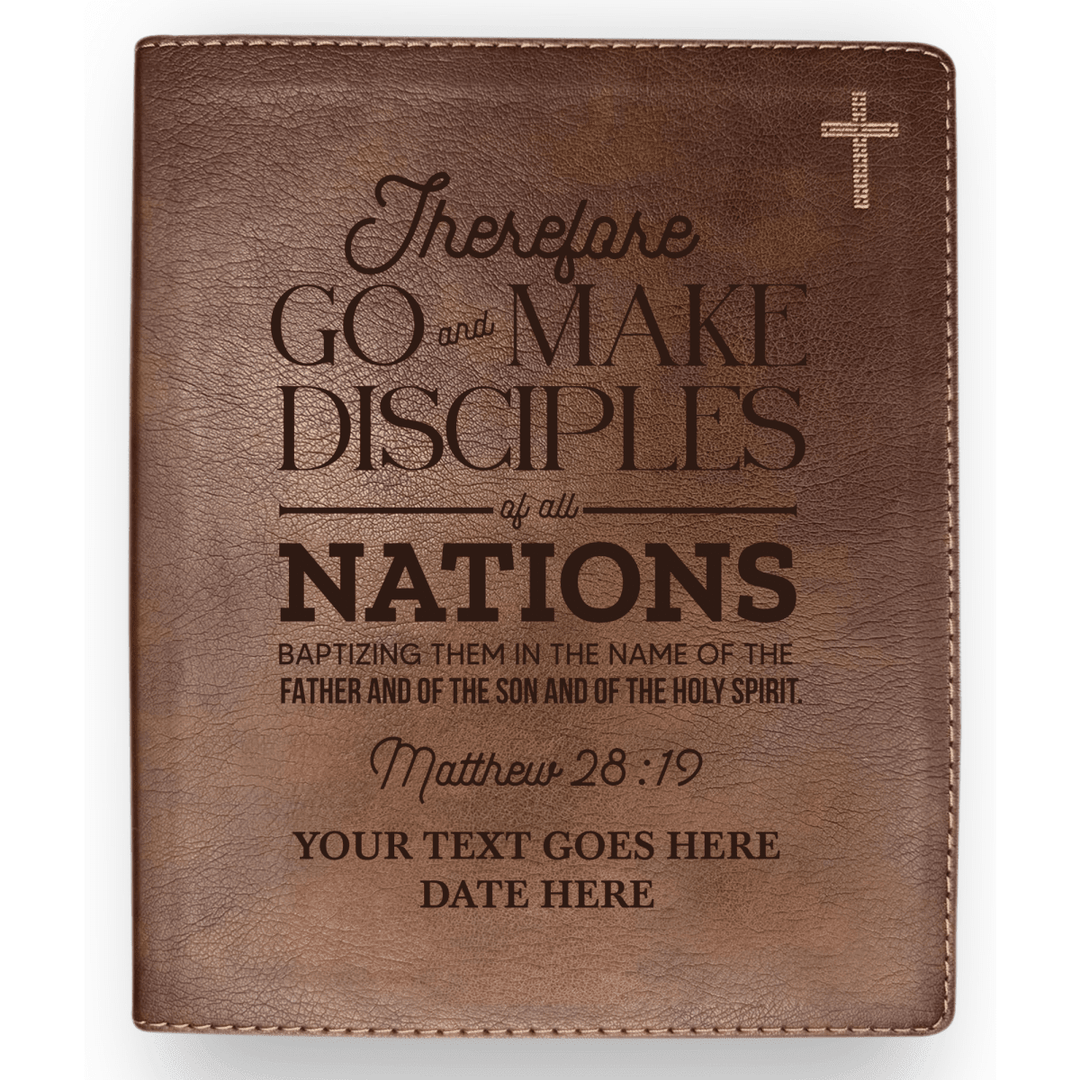 NIV Brown Standard Size Journaling Holy Bible Medium Print | Bible Verse Collection 3 - Shepherds Shelf