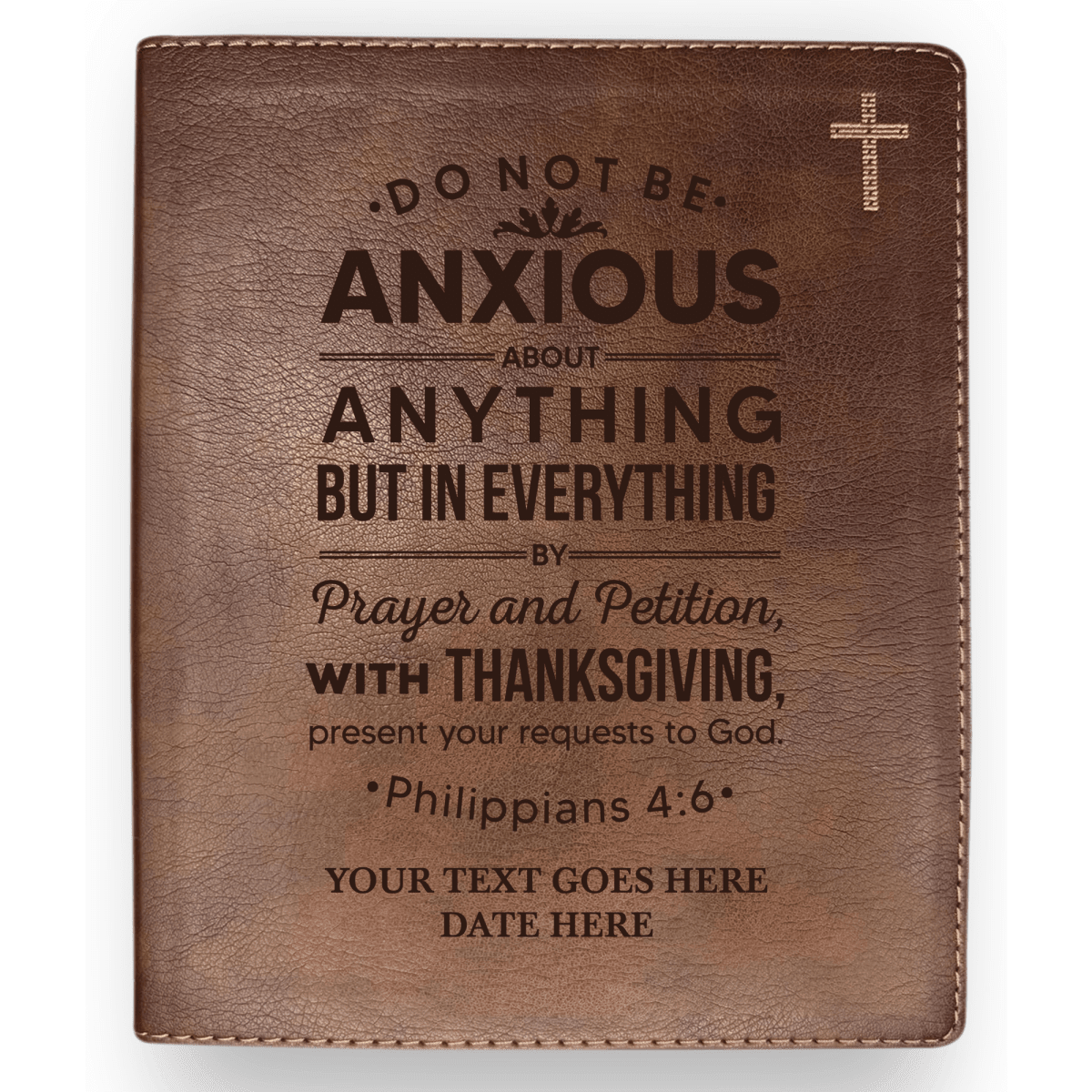 NIV Brown Standard Size Journaling Holy Bible Medium Print | Bible Verse Collection 3 - Shepherds Shelf