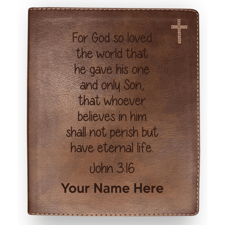 NIV Brown Standard Size Journaling Holy Bible Medium Print | Bible Verse Collection 3 - Shepherds Shelf
