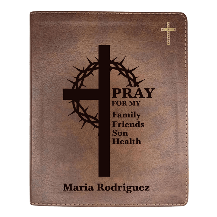 NIV Brown Standard Size Journaling Holy Bible Medium Print | Crown of Thorns - Shepherds Shelf