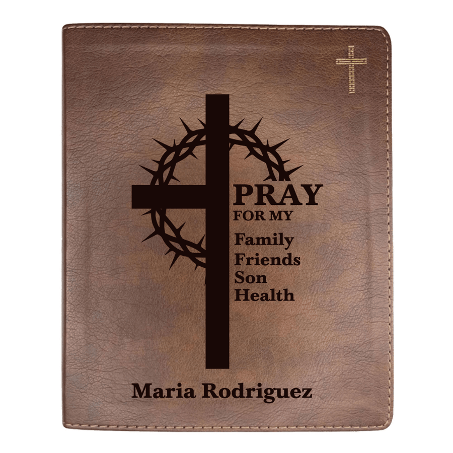 NIV Brown Standard Size Journaling Holy Bible Medium Print | Crown of Thorns - Shepherds Shelf