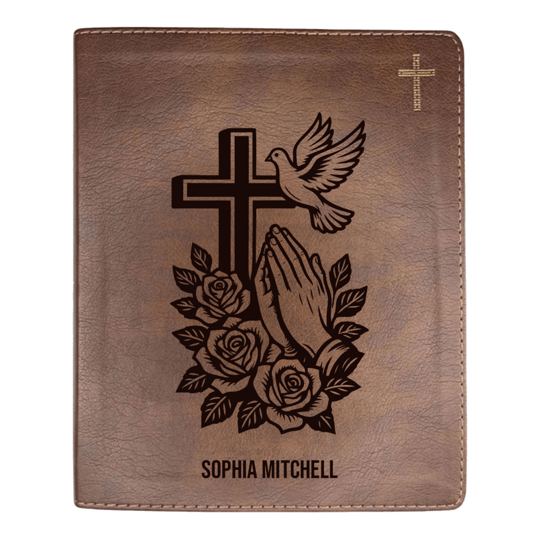 NIV Brown Standard Size Journaling Holy Bible Medium Print | For The Cross Collection 1 - Shepherds Shelf