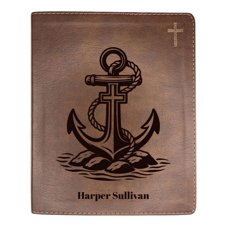NIV Brown Standard Size Journaling Holy Bible Medium Print | For The Cross Collection 2 - Shepherds Shelf
