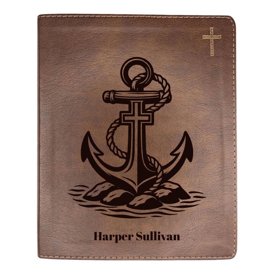 NIV Brown Standard Size Journaling Holy Bible Medium Print | For The Cross Collection 2 - Shepherds Shelf