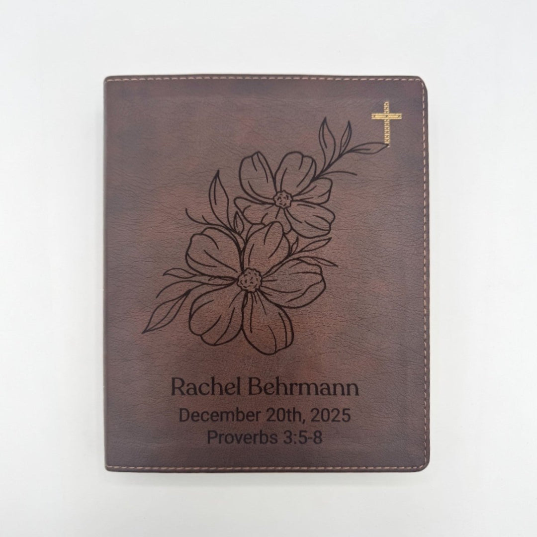 NIV Brown Standard Size Journaling Holy Bible Medium Print | Jasmine - Shepherds Shelf